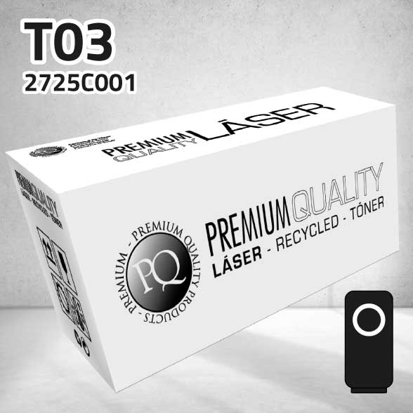 [CLCT2725N] Tóner Canon (T03) 2725C001 negro | 51.500 páginas | compatible