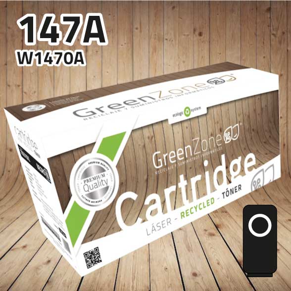 Tóner HP W1470A (147A) negro | 10.500 páginas | Green Zone