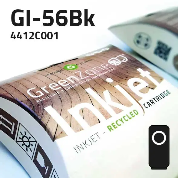 [GCCGI56N] Cartucho Canon 4412C001 (GI-56Bk) Botella negro pigmentado | 6.000 páginas | Green Zone