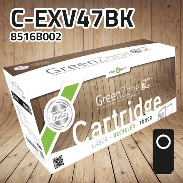 Tóner Canon (C-EXV47BK) 8516B002 negro | 19.000 páginas | Green Zone