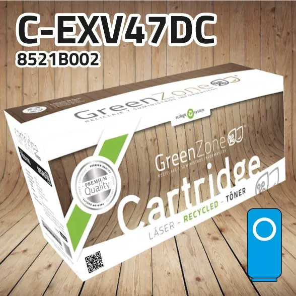 [GCTCEXV47CO] Tambor Canon (C-EXV47DC) 8521B002 cian | 33.000 páginas | Green Zone