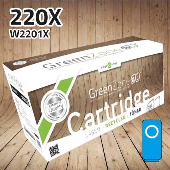 [GHTW2201XC] Tóner HP W2201X (220X) cian | 5.500 páginas | Green Zone