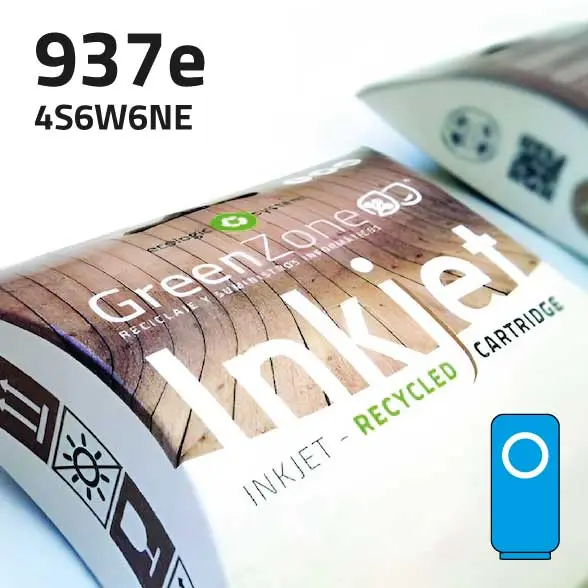 [GHCS6W6XC] Cartucho HP 4S6W6NE (937e XL) cian | 1.650 páginas | Green Zone