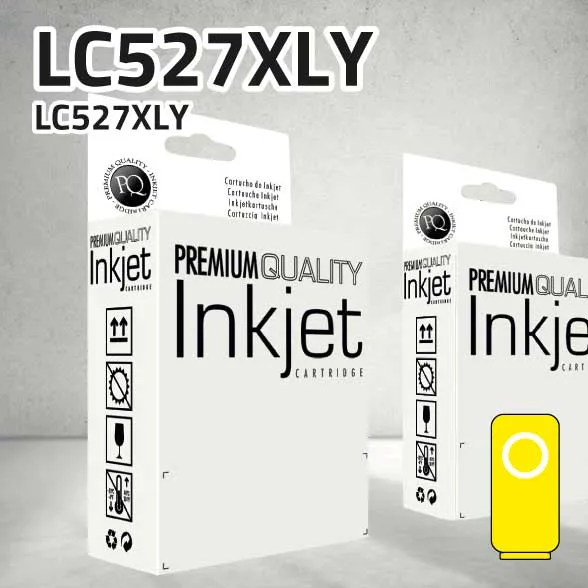 [CLBCLC527XY] Cartucho Brother LC527XLY amarillo pigmentado | 2.000 páginas | compatible
