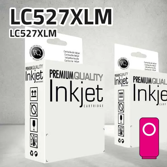 [CLBCLC527XM] Cartucho Brother LC527XLM magenta pigmentado | 2.000 páginas | compatible
