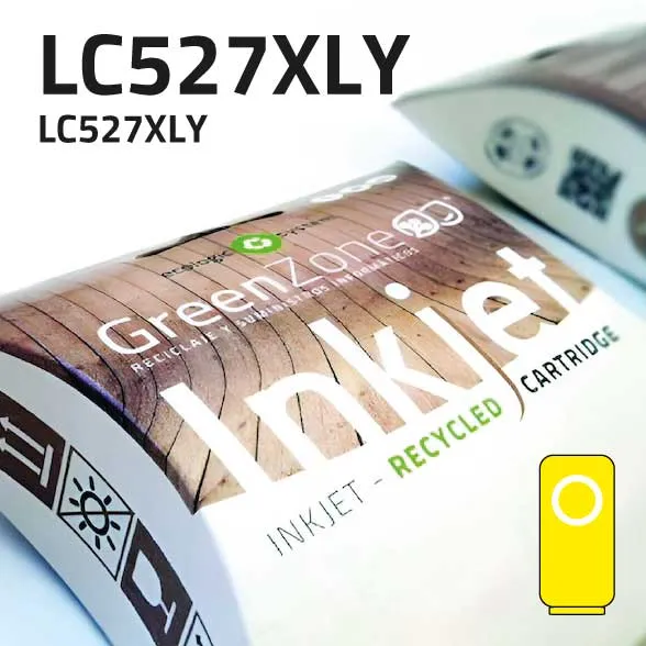 [GBCLC527XY] Cartucho Brother LC527XL amarillo pigmentado | 2.000 páginas | Green Zone