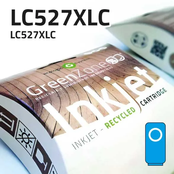 Cartucho Brother LC527XL cian pigmentado | 2.000 páginas | Green Zone