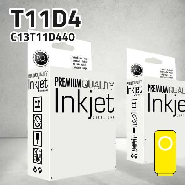 [CLECT11D4XY] Cartucho Epson T11D4 XL amarillo pigmentado | 5.000 páginas | compatible