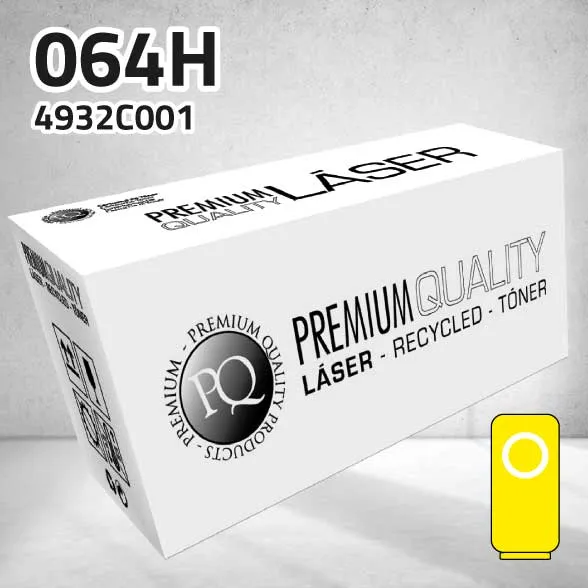 [CLCT064HY] Tóner Canon (064H) 4932C001 amarillo | 10.400 páginas | compatible
