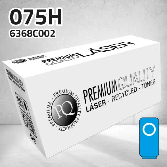 [CLCT075HC] Tóner Canon 6368C002 (075H) cian | 2.500 páginas | compatible