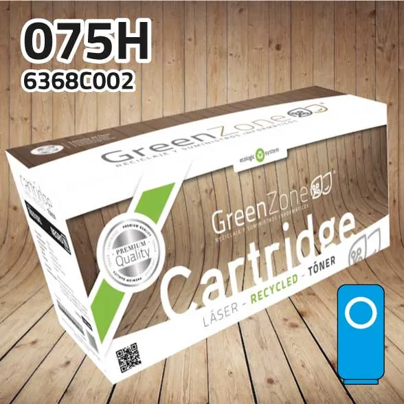 [GCT075HC] Canon 6368C002 (075H) cyan toner | 2,500 pages | Green Zone